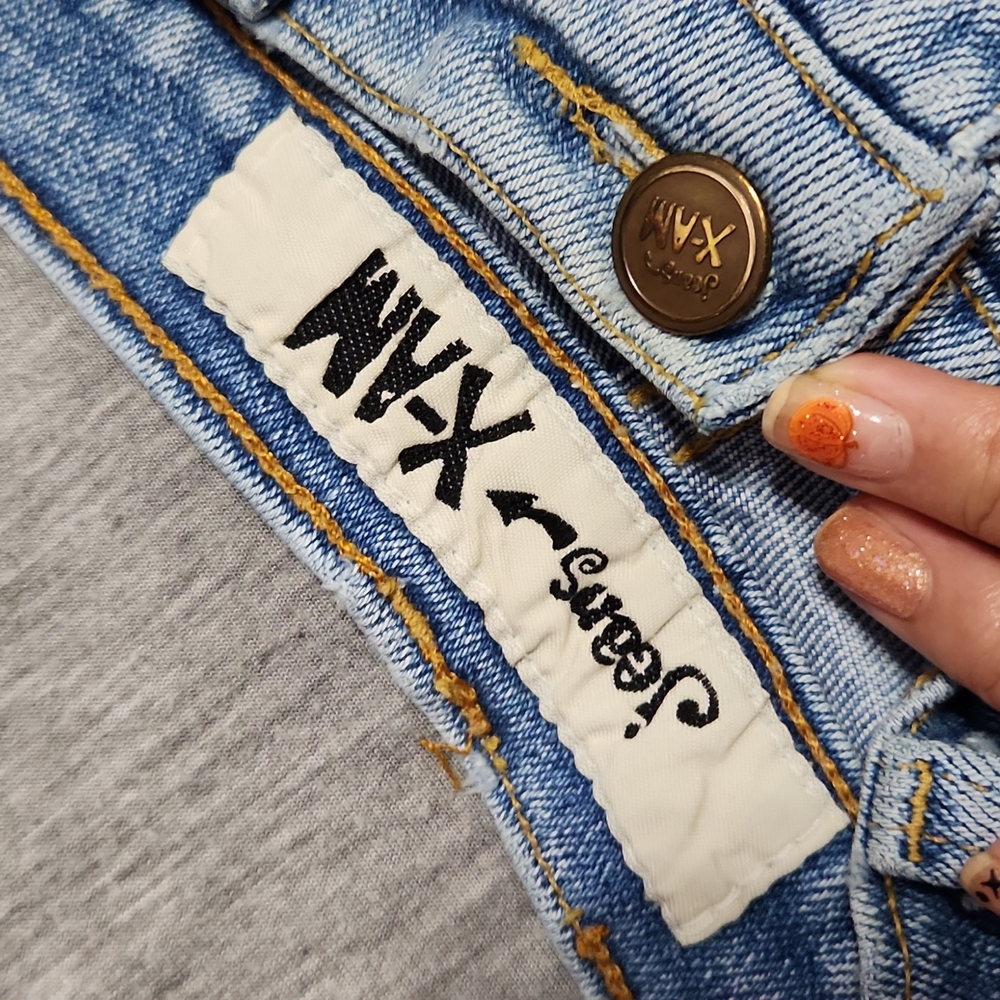 RARE!! Vintage 90's X-AM Brand High Rise Tapered Leg "Mom" Fit Light Wash Jeans - Picture 8 of 15
